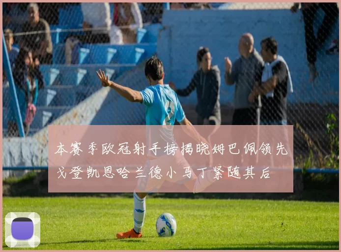 本赛季欧冠射手榜揭晓姆巴佩领先戈登凯恩哈兰德小马丁紧随其后